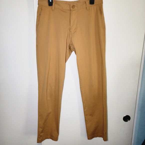 RHONE Other - Rhone Commuter Pants Mens 33 Tan Excellent Slim Fit Stretch Technical Chinos